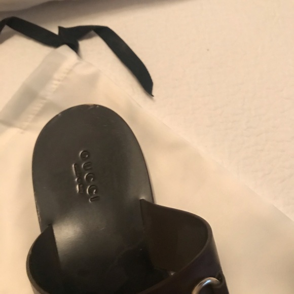 Gucci horsebit thongs